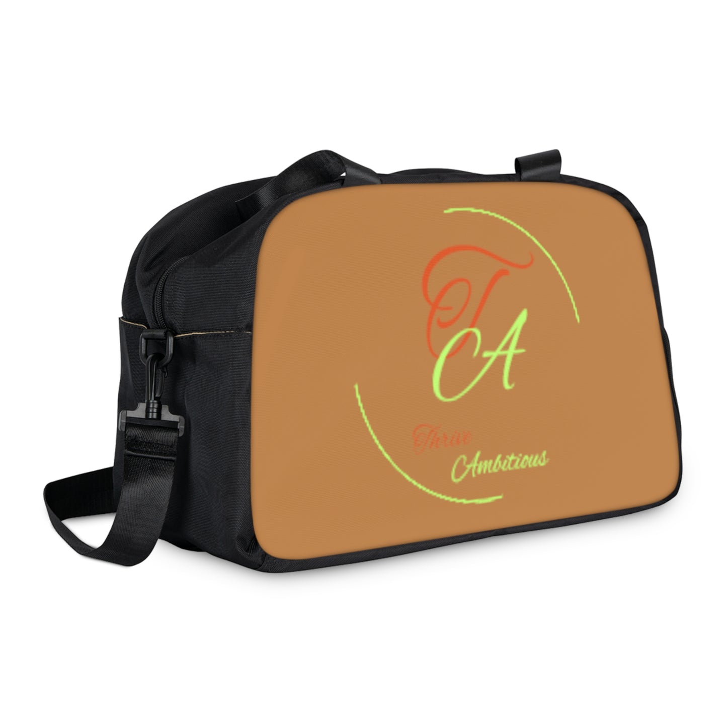 " Thrive Ambitious " Tan Gym Bag
