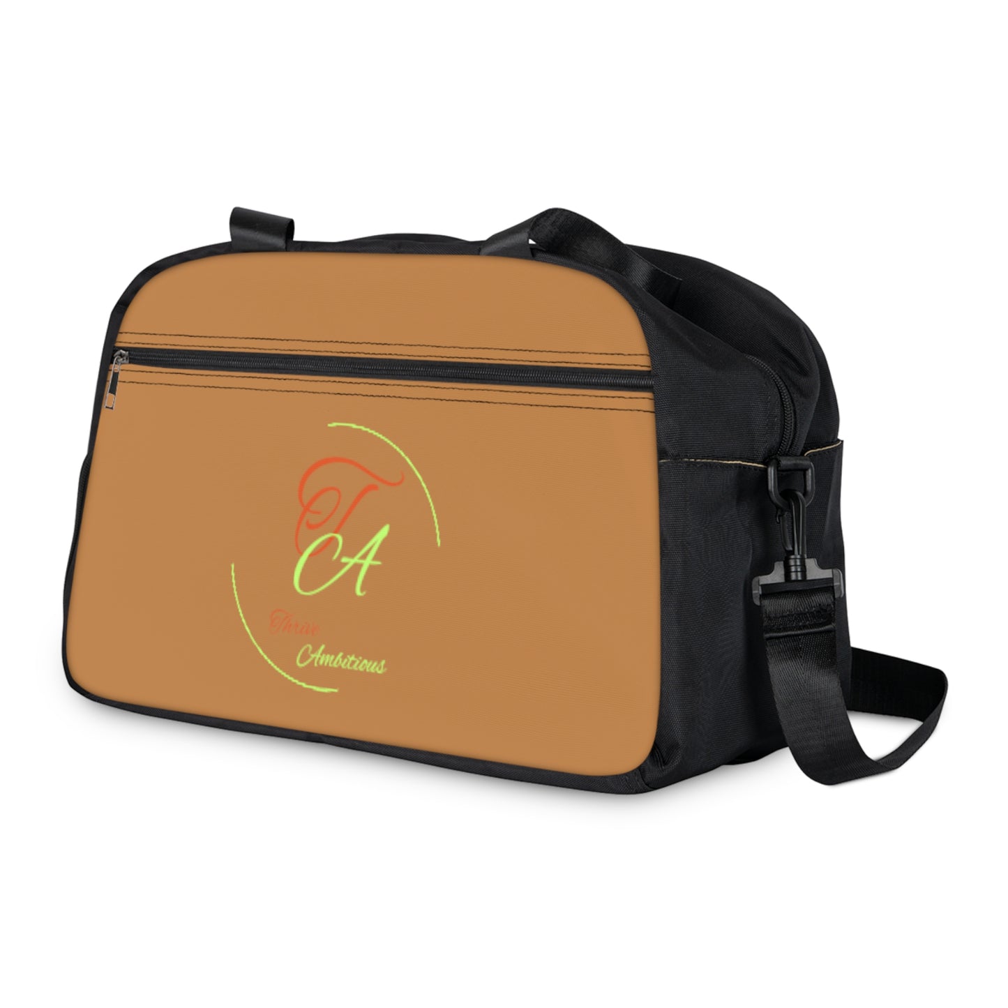 " Thrive Ambitious " Tan Gym Bag