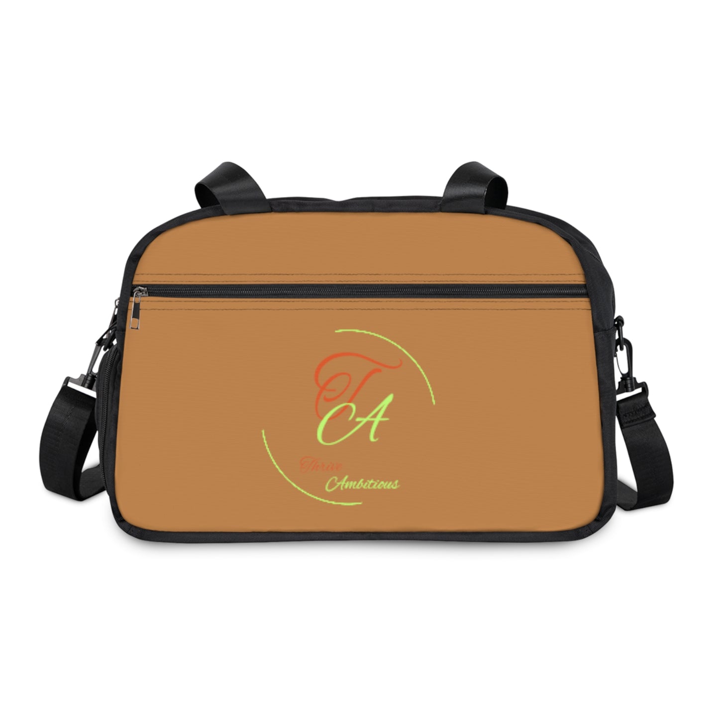 " Thrive Ambitious " Tan Gym Bag