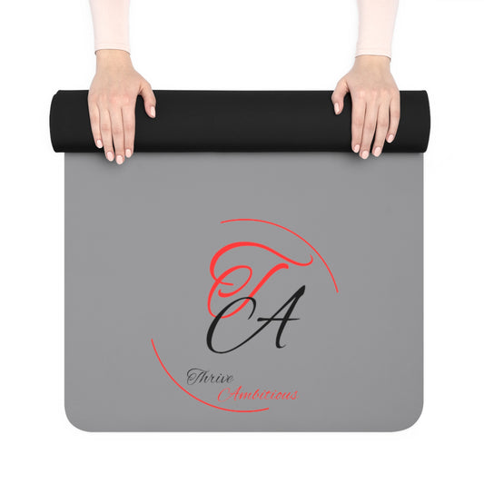 " Thrive Ambitious "   Grey Yoga Mat
