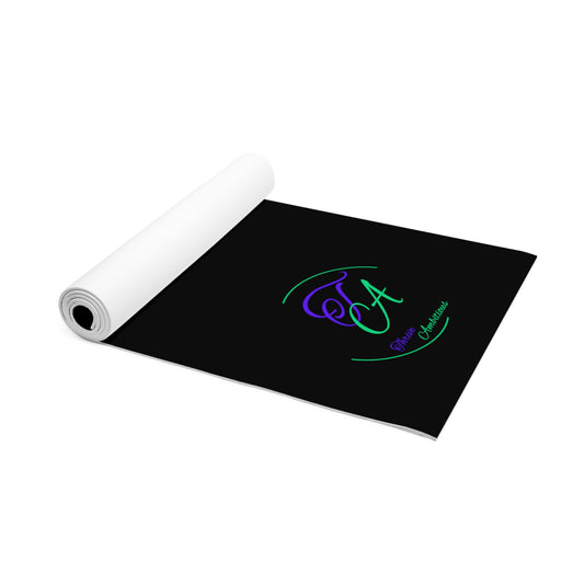 " Thrive Ambitious "   Black Yoga Mat