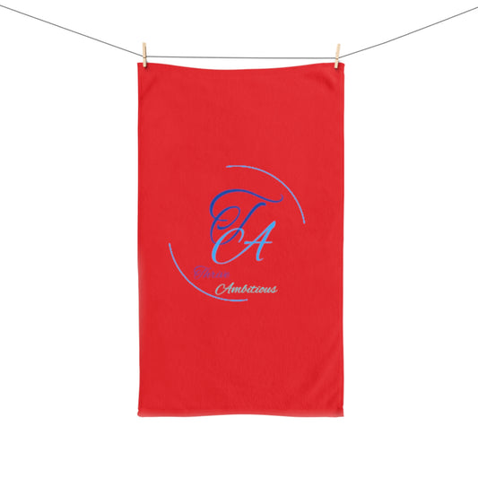 " Thrive Ambitious "  Red Hand Towel